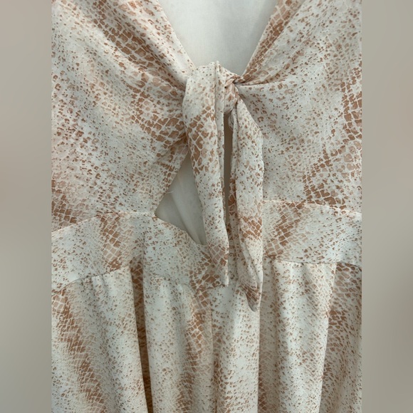 Altar’d State Beige Snake Skin Romper - Picture 3 of 7
